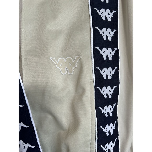 Kappa 222 Banda Track Suit In Beige & Navy Blue - Jacket and Pants Unisex L Slim - Picture 3 of 12